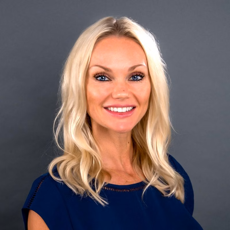 Employee headshot from an on-site headshot station